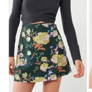 NWT Urban outfitters floral mini skirt
